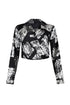 Karissa Geo Print Top With Collar